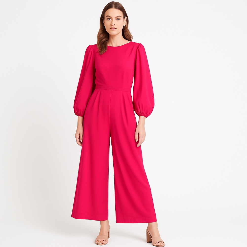 Meg “Margarita” Wide-Leg Jumpsuit in Fushia– Size L